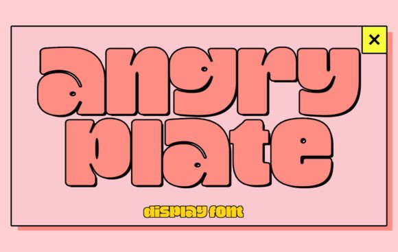 Angry Plate: Elegant Display Font for Branding & Invitations