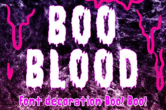 Boo Blood: A Bold Halloween Display Font Worth Downloading