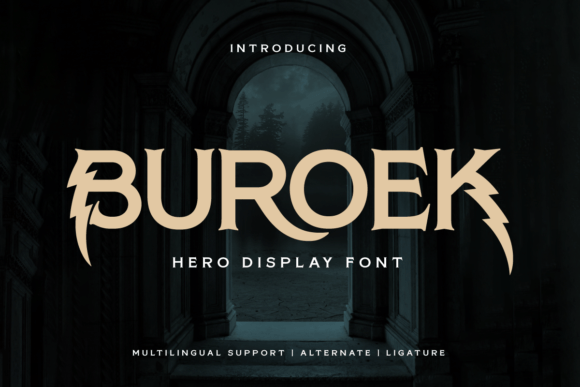 Buroek: A Display Font That Carries Courage in Every Curve