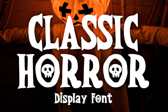 Classic Horror Font: A Spooky-Cute Display Typeface for Editors