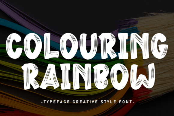 Colouring Rainbow Font for Friendly, Playful Brand Identity