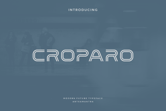 Croparo Font: A Futuristic All-Caps Display Typeface for Modern Branding