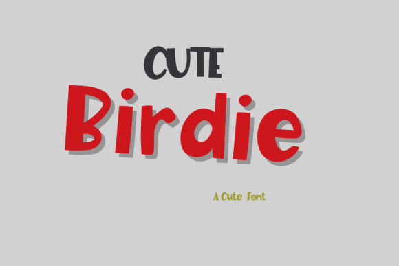 Cute Birdie Handwritten Display Font for Digital Design