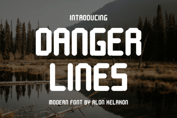 Danger Lines Display Font for Small Business Branding