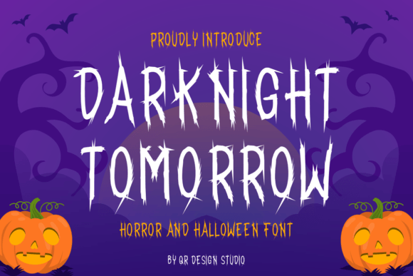 Darknight Tomorrow: A Spooyk Display Font for Editorial Soul