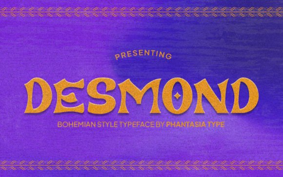 Desmond: A Bohemian Display Font with Psychedelic Flair