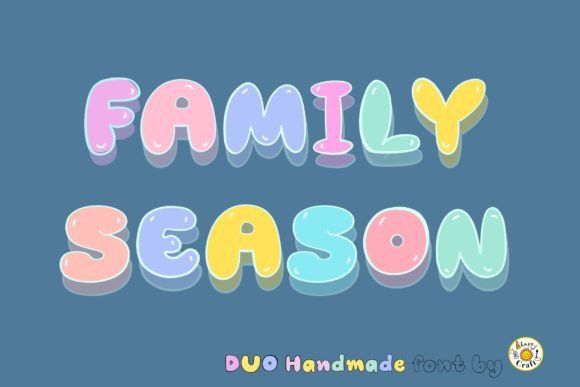 Family Season Font: Bold, Playful Display Fonts for Crafters