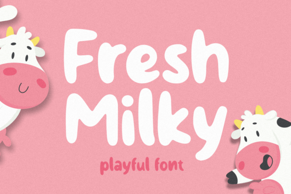 Fresh Milky Handwritten Script Font for Makers