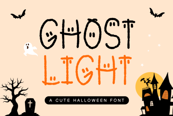 Ghost Light Display Font for Halloween Campaigns