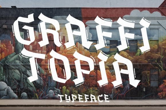Graffitopia: A Bold Urban Display Font for Digital Branding