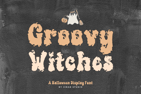 Groovy Witches: A Spooky-Cute Display Font for Halloween Web Design