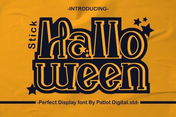Halloween Stick Display Font for Festive Branding
