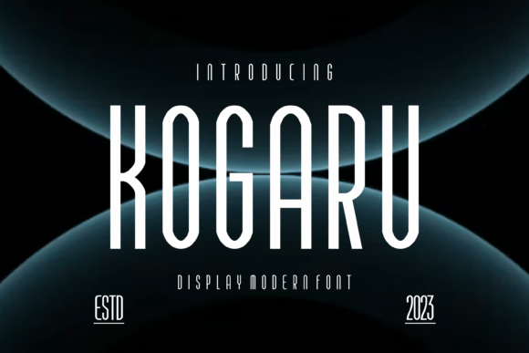 Kogaru: A Modern Display Font for Bold Brand Identity