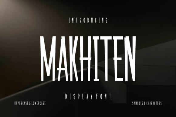Makhiten Display Font for Handmade Creatives