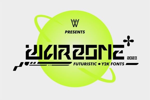 Minimalist Luxurious Display Font Warzone for Crafters