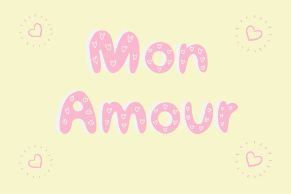 Mon Amour: A Romantic Display Font for Campaign Creatives