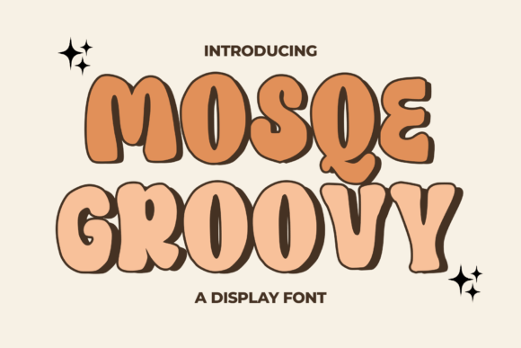 Mosqe Groovy: A Bold Display Font for Handmade Products