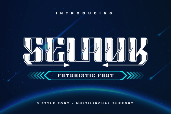 Selauk: The Futuristic Display Font Redefining Modern Typography