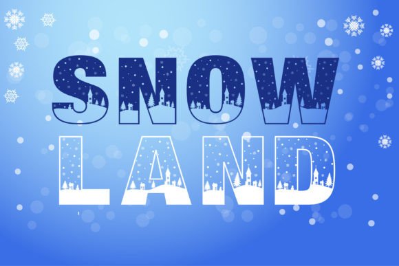 Snowland Display Font for Magical Winter Designs