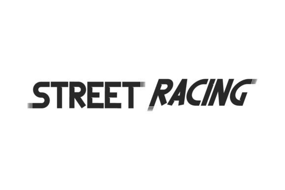Street Racing Display Font for Bold, Sporty Branding