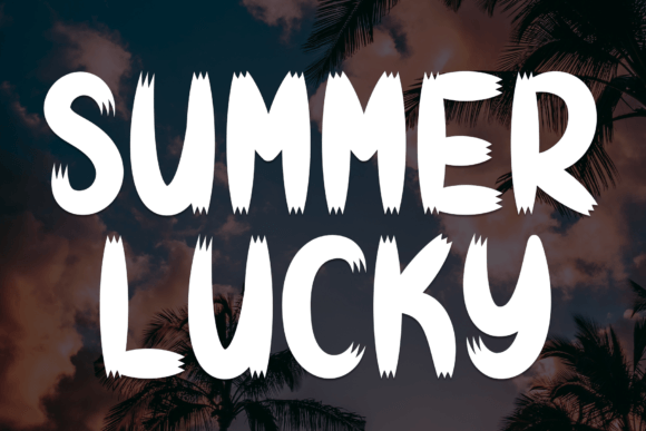 Summer Lucky: A Sweet & Friendly Display Font for Editorial Charm