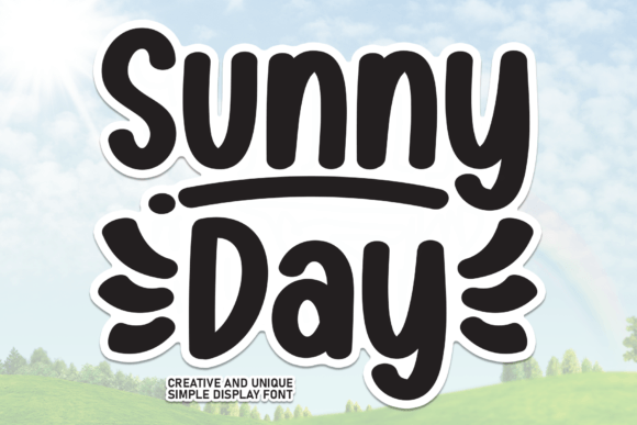 Sunny Day Display Font for Creative Web Projects