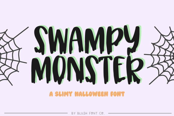 Swampy Monster: A Spooky Halloween Slime Font for Editorial Play