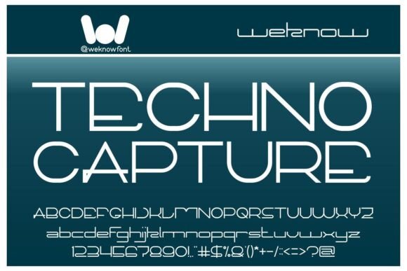 Techno Capture: A Techno Sci-Fi Display Font for Bold Branding