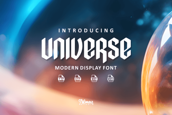Universe Display Font for Handmade Branding & Printables