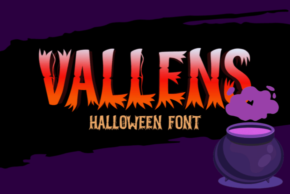 Vallens: A Spooky Halloween Font for Bold Digital Branding