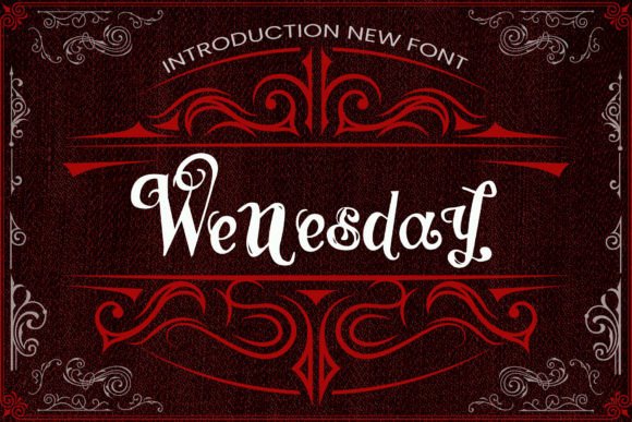 Wenesday Vintage: A Retro Gothic Display Font for Thoughtful Design